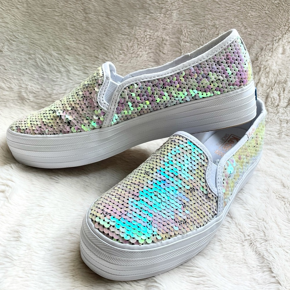 Keds Iridescent Slip On Sneakers